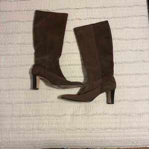 Lauren Ralph Lauren Brown Suede Knee-High Women's Boots